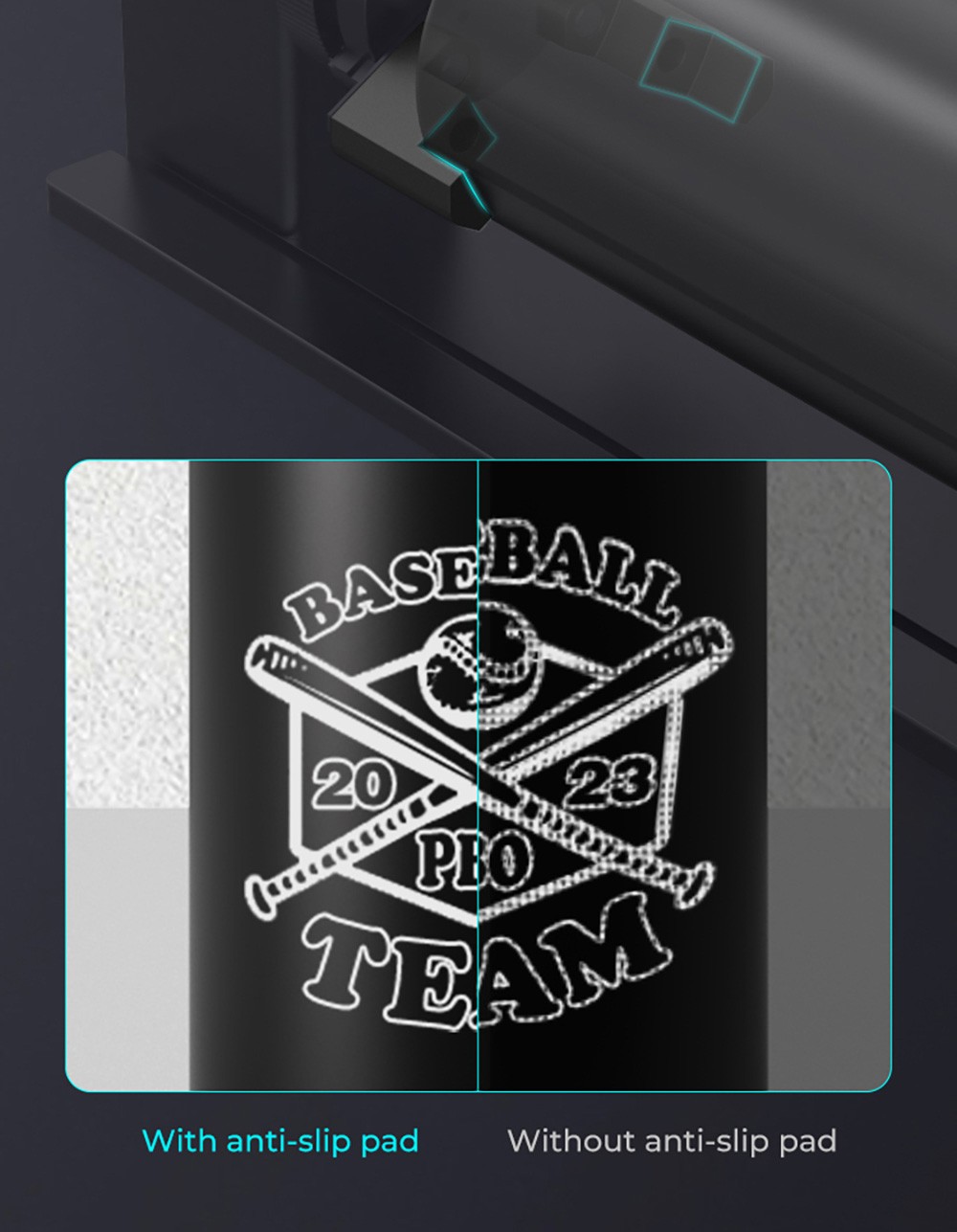Creality Rotary Kit Pro for Curved Surface Engraving, for Creality Laser Engravers