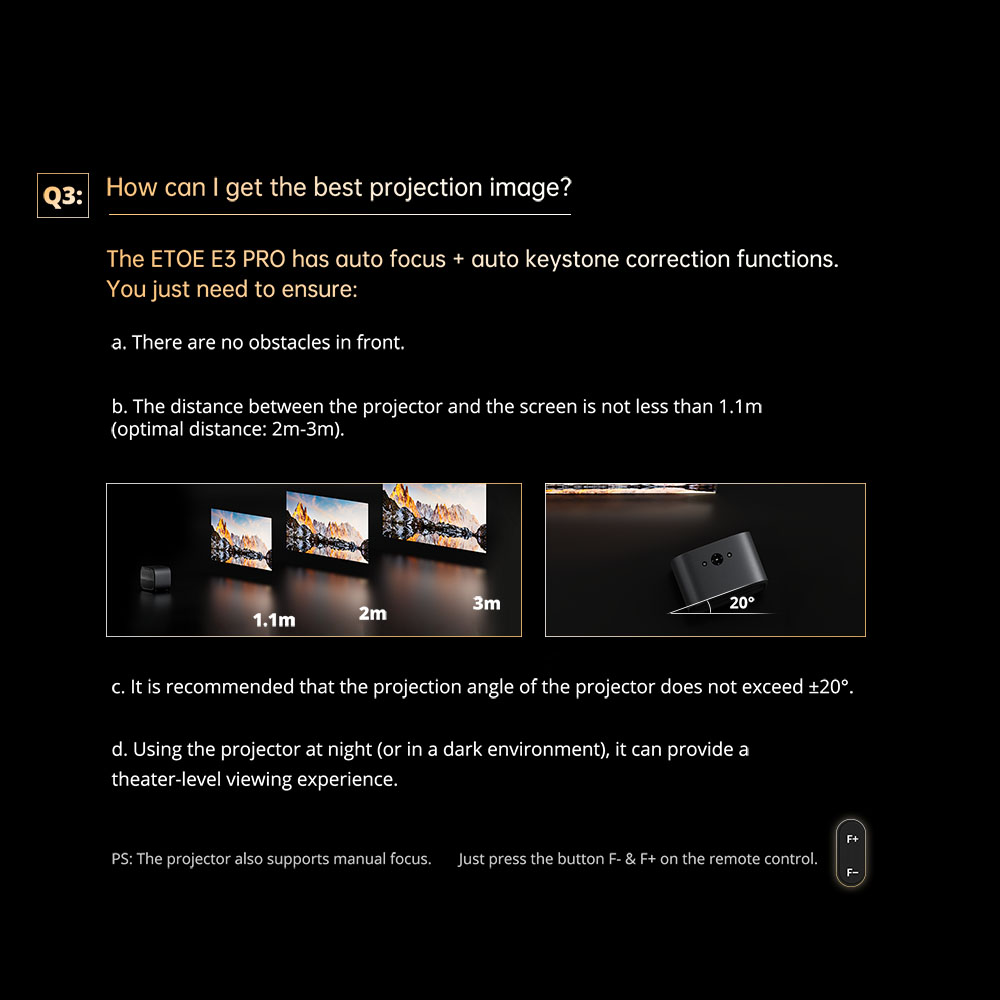 Refurbished ETOE E3 Pro Projector, Dolby Digital Plus, Native 1080P, 600 ANSI, 1.5GB+8GB, 5G WiFi, 4K Decoding, 20W Surround Sound, Seamless Autofocus, Google Assistant, with 10000+ Apps