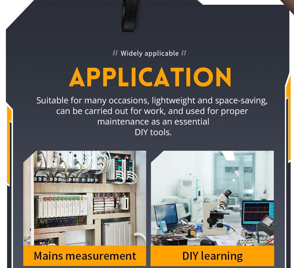FNIRSI DSO152 Mini Handheld Digital Oscilloscope with P6100 High Voltage Probe, 2.5MSa/s Sampling Rate, 200KHz Bandwidth