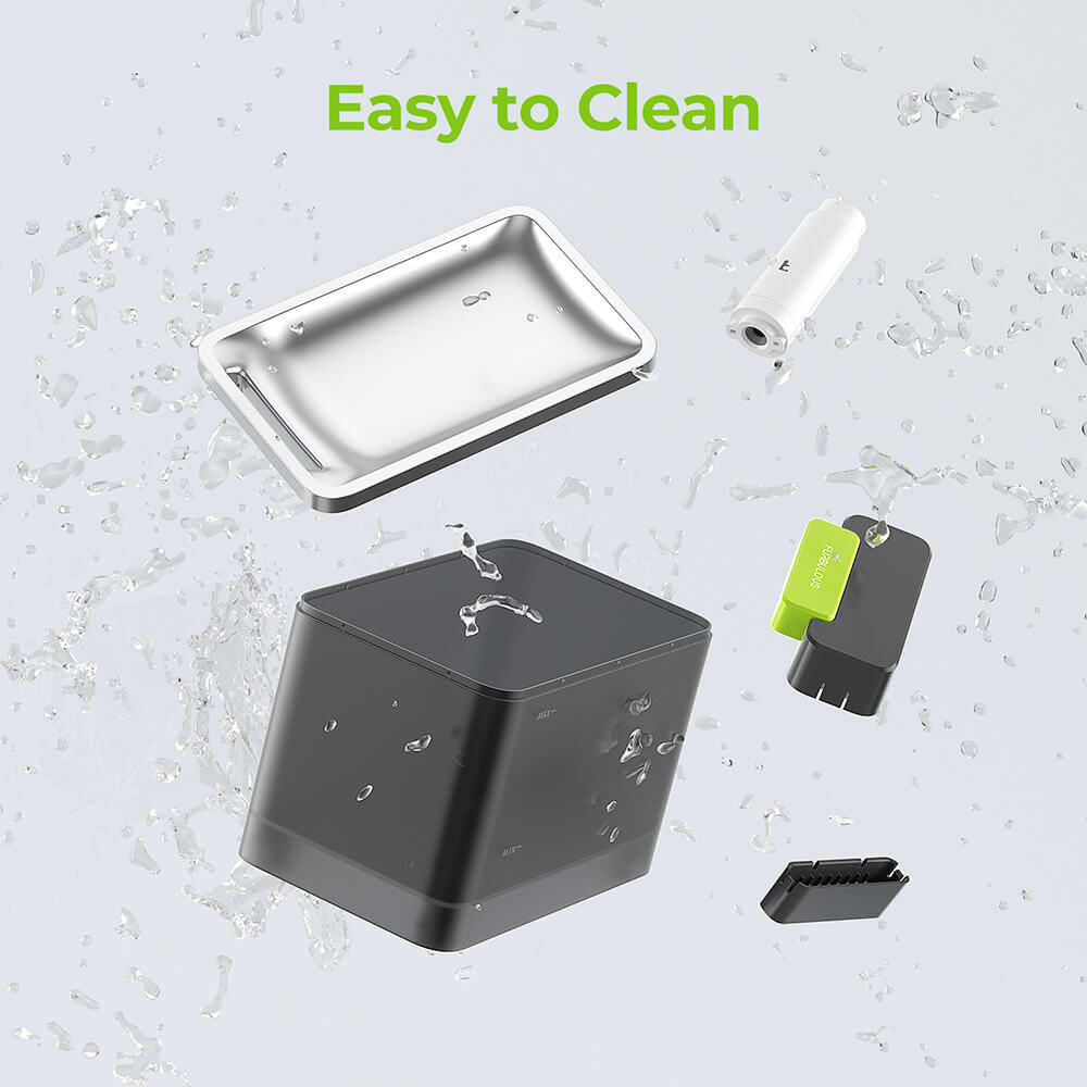 Refurbished Furbulous Cube Automatic Pet Water Dispenser 3.3L - Black