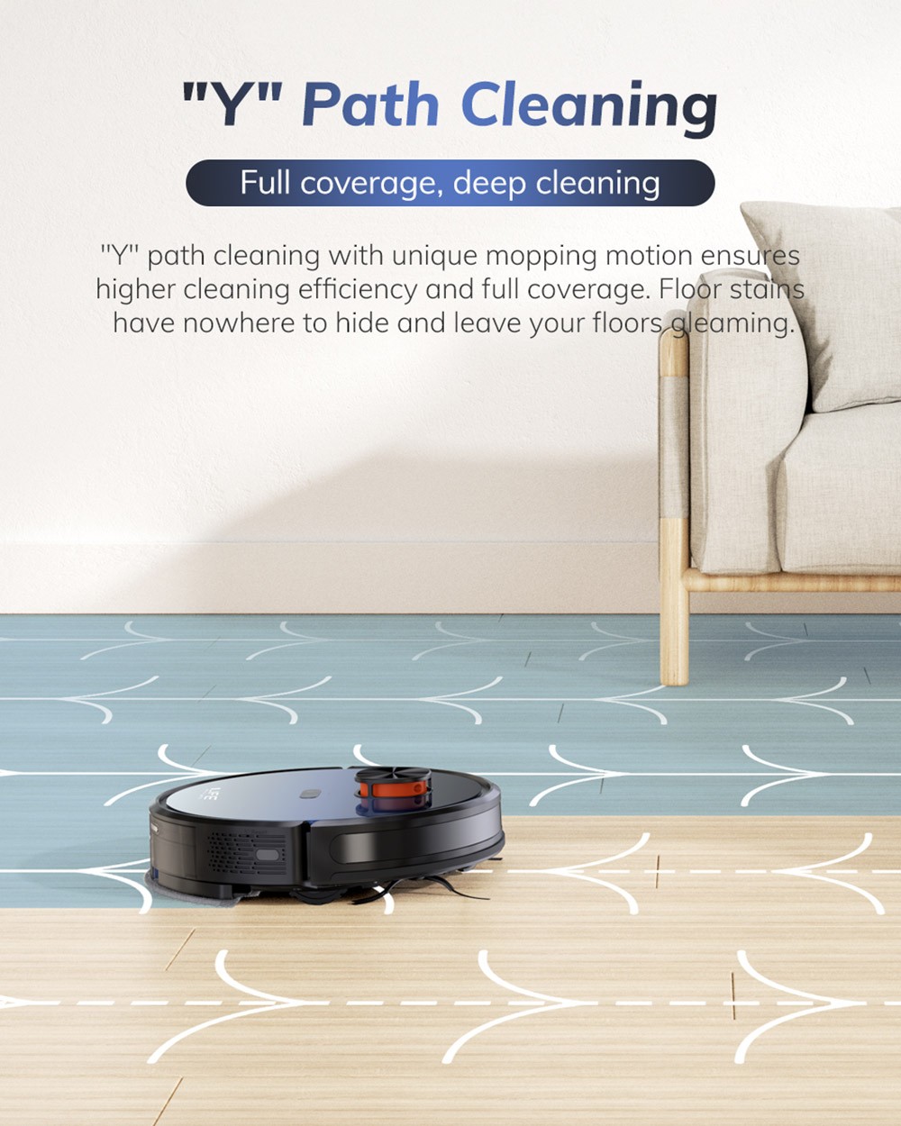ILIFE T10s Robot Vacuum Cleaner, 2 in 1 Vacuum and Mop, Self-Emptying Station, 3000Pa Suction, 2.5L Dust Bag