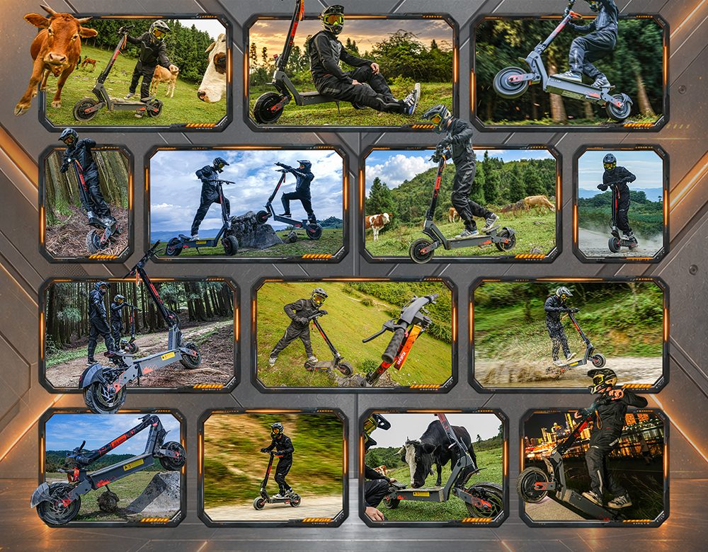 KuKirin G4 Ultra Electric Scooter, Dual 1000W Motors, 60V 20Ah 1200Wh Battery, 70km/h Max Speed, 80km Range, 11-Inch Tubeless Tires, Front & Rear Suspension, 160mm Disc Brakes, 5A Fast Charging