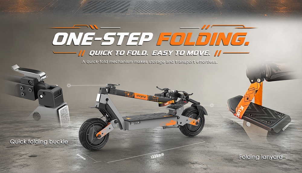 KuKirin G4 Ultra Electric Scooter, Dual 1000W Motors, 60V 20Ah 1200Wh Battery, 70km/h Max Speed, 80km Range, 11-Inch Tubeless Tires, Front & Rear Suspension, 160mm Disc Brakes, 5A Fast Charging