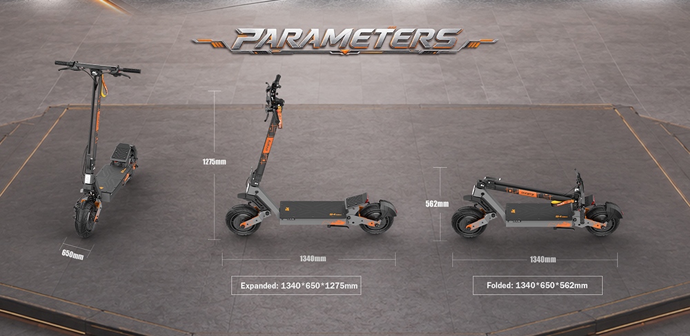 KuKirin G4 Ultra Electric Scooter, Dual 1000W Motors, 60V 20Ah 1200Wh Battery, 70km/h Max Speed, 80km Range, 11-Inch Tubeless Tires, Front & Rear Suspension, 160mm Disc Brakes, 5A Fast Charging