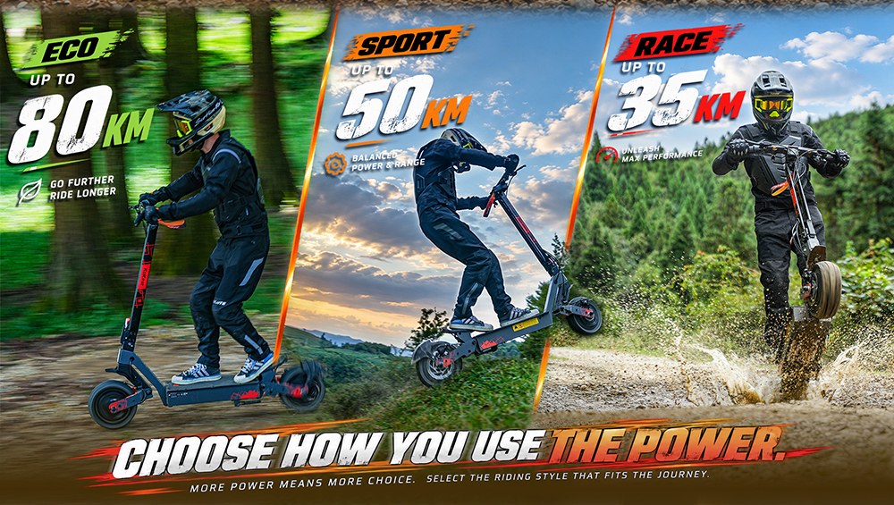 KuKirin G4 Ultra Electric Scooter, Dual 1000W Motors, 60V 20Ah 1200Wh Battery, 70km/h Max Speed, 80km Range, 11-Inch Tubeless Tires, Front & Rear Suspension, 160mm Disc Brakes, 5A Fast Charging