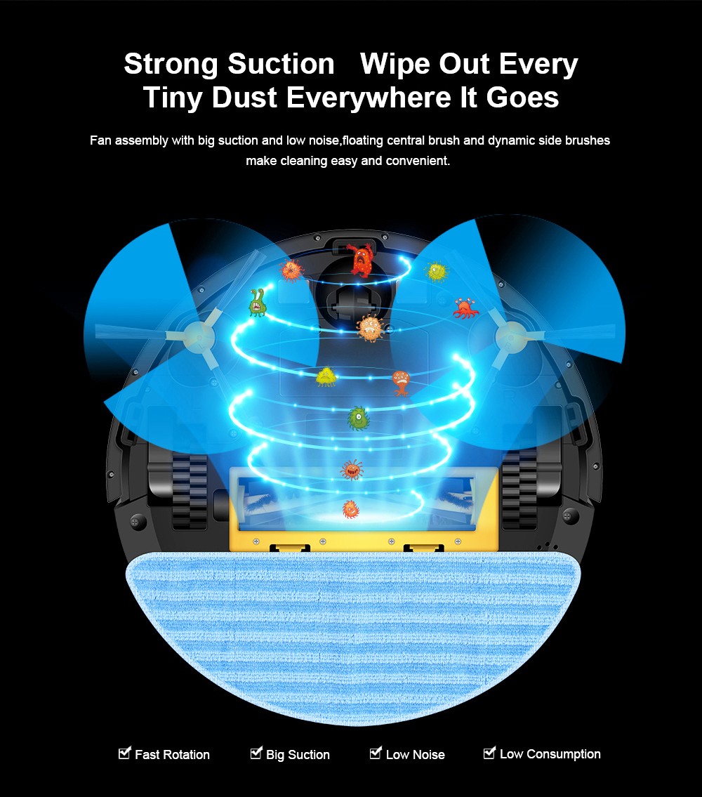 LIECTROUX C30B Robot Vacuum Cleaner 6000Pa Suction with AI Map Navigation Smart Partition WiFi App Electric Water Tank