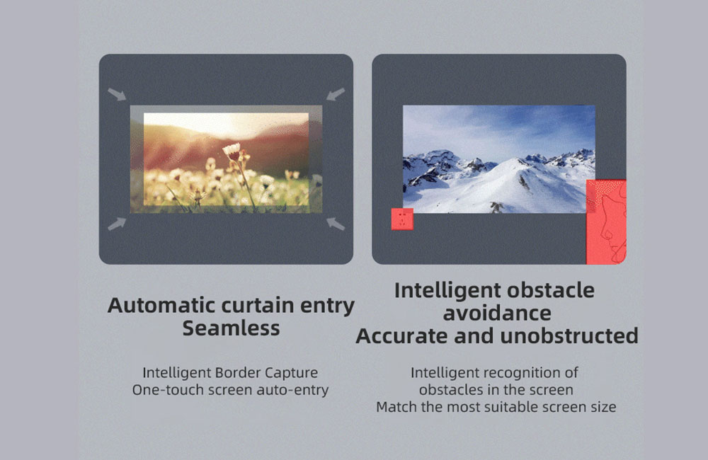 Lenovo Xiaoxin 100P Smart Projector, 850 ANSI, 1080P, HDR10, WiFi 6, 2*5W Speaker, Automatic Keystone Correction