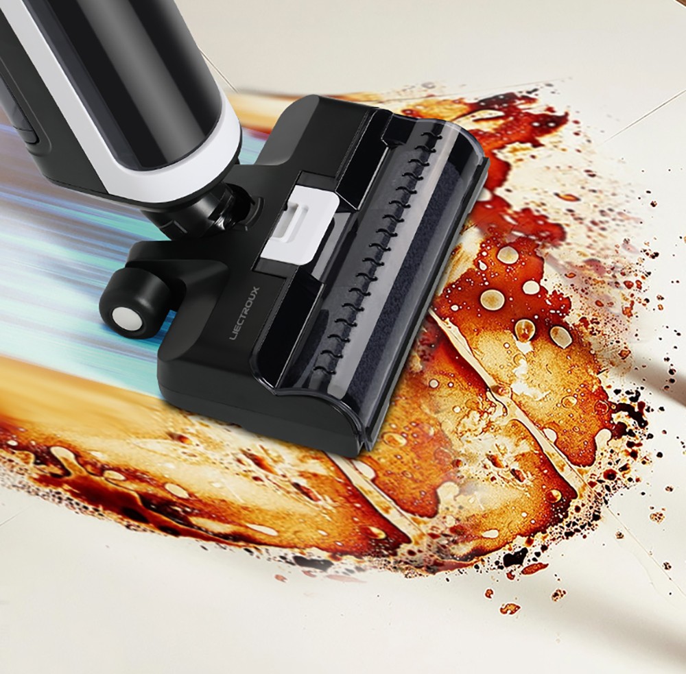 Liectroux i7 Pro Cordless Wet Dry Vacuum Cleaner, 14000Pa Suction, Self-Cleaning, Self-Drying, 600ml Clean Water Tank, 35 Mins Runtime, LED Display, Voice Control, Low Noise