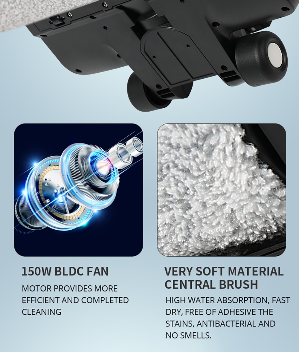 Liectroux i7 Pro Cordless Wet Dry Vacuum Cleaner, 14000Pa Suction, Self-Cleaning, Self-Drying, 600ml Clean Water Tank, 35 Mins Runtime, LED Display, Voice Control, Low Noise