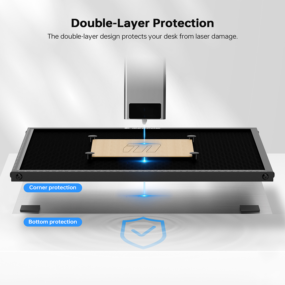 Refurbished Mecpow H43 410x340x16mm Honeycomb Laser Bed Plate