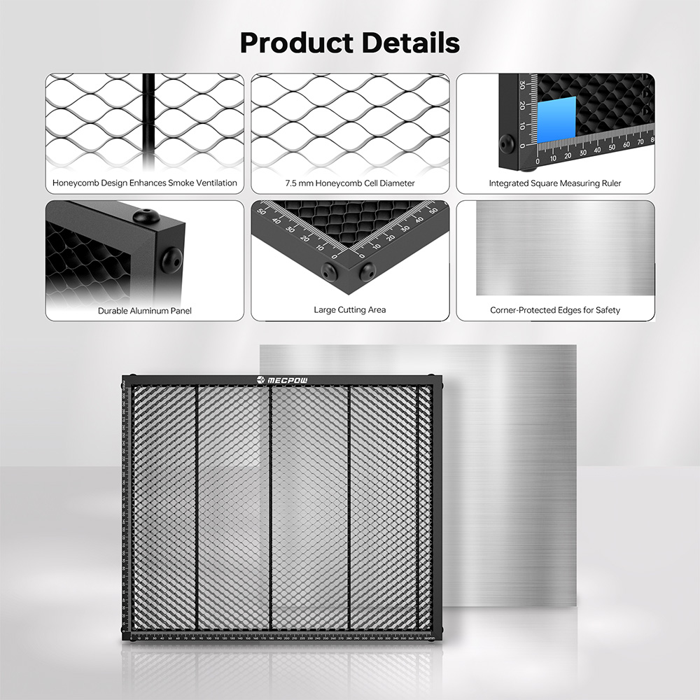 Refurbished Mecpow H43 410x340x16mm Honeycomb Laser Bed Plate