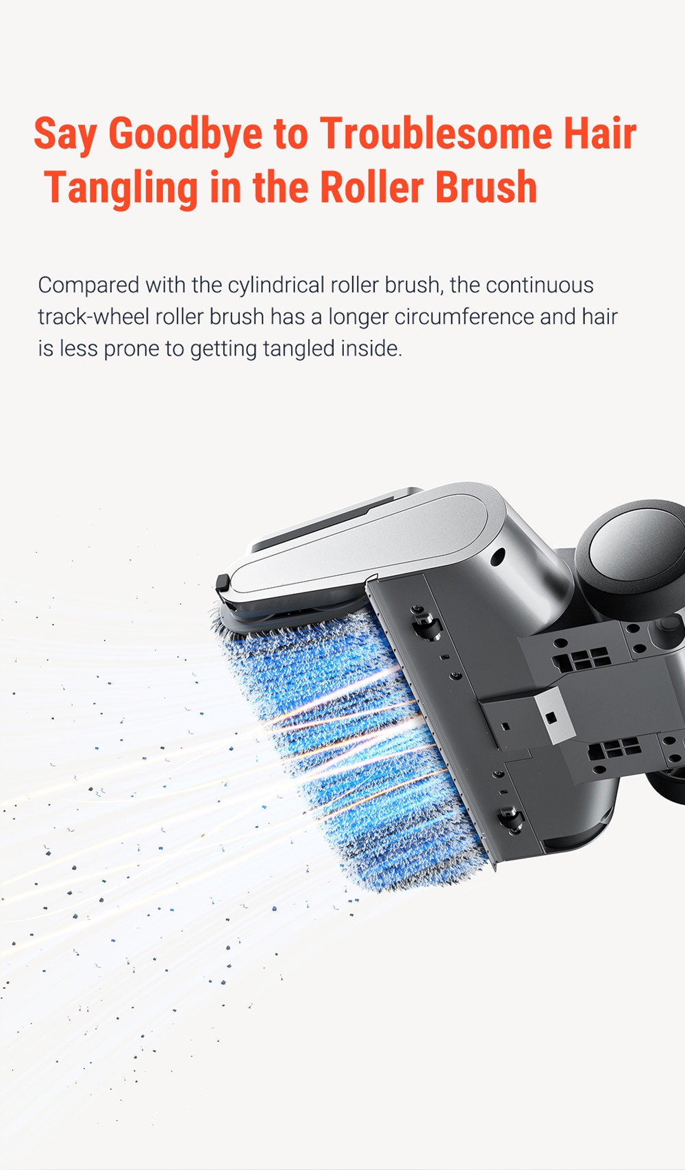 OSOTEK H200 Horizon Wet Dry Vacuum Cleaner, Auto Self-Cleaning, 4000mAh Capacity, 750ml Clean Water Tank, 35min Runtime