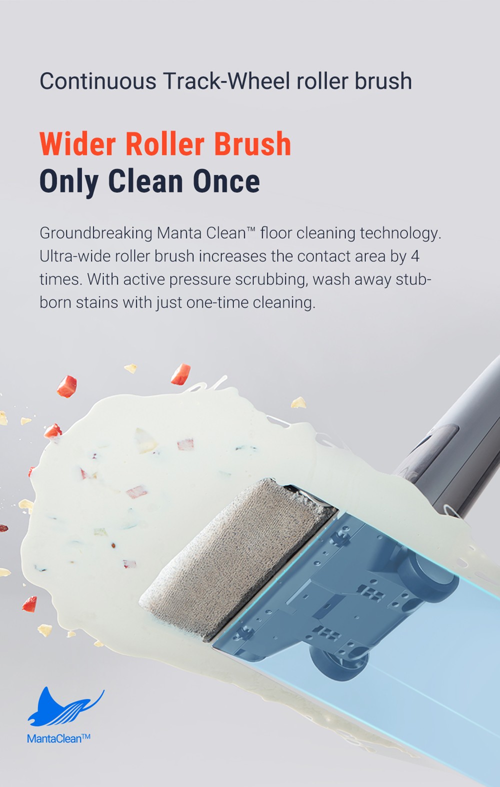 OSOTEK H200 Horizon Wet Dry Vacuum Cleaner, Auto Self-Cleaning, 4000mAh Capacity, 750ml Clean Water Tank, 35min Runtime