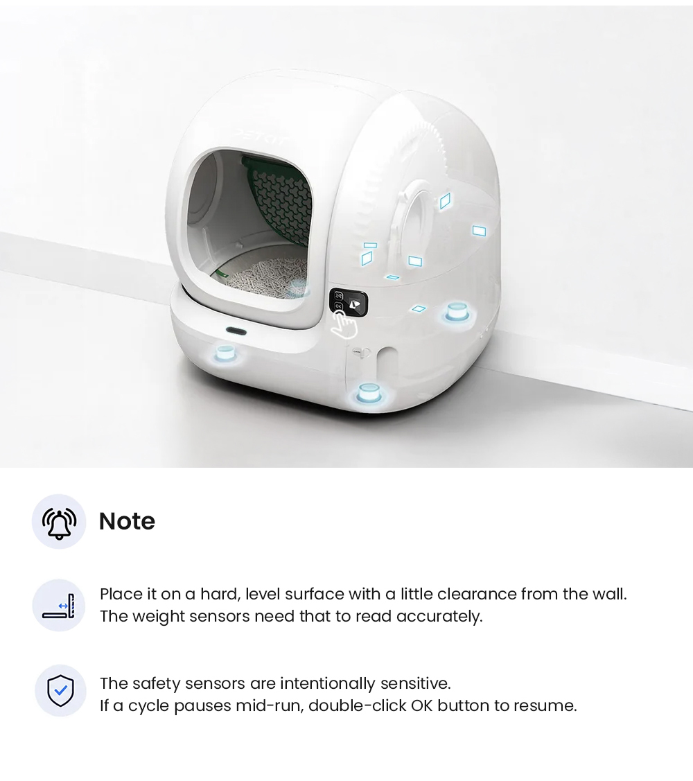 PETKIT Purobot Max 3 Automatic Cat Litter Box, 76L Cylinder Space, 7L Waste Bin, 35dB Quiet Operation, 2.4GHz Wi-Fi, 15-Day Scoop-Free Use, 360° Leak-Proof, Cat Health Tracking