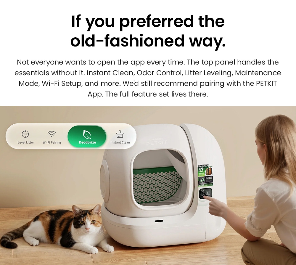 PETKIT Purobot Max 3 Automatic Cat Litter Box, 76L Cylinder Space, 7L Waste Bin, 35dB Quiet Operation, 2.4GHz Wi-Fi, 15-Day Scoop-Free Use, 360° Leak-Proof, Cat Health Tracking