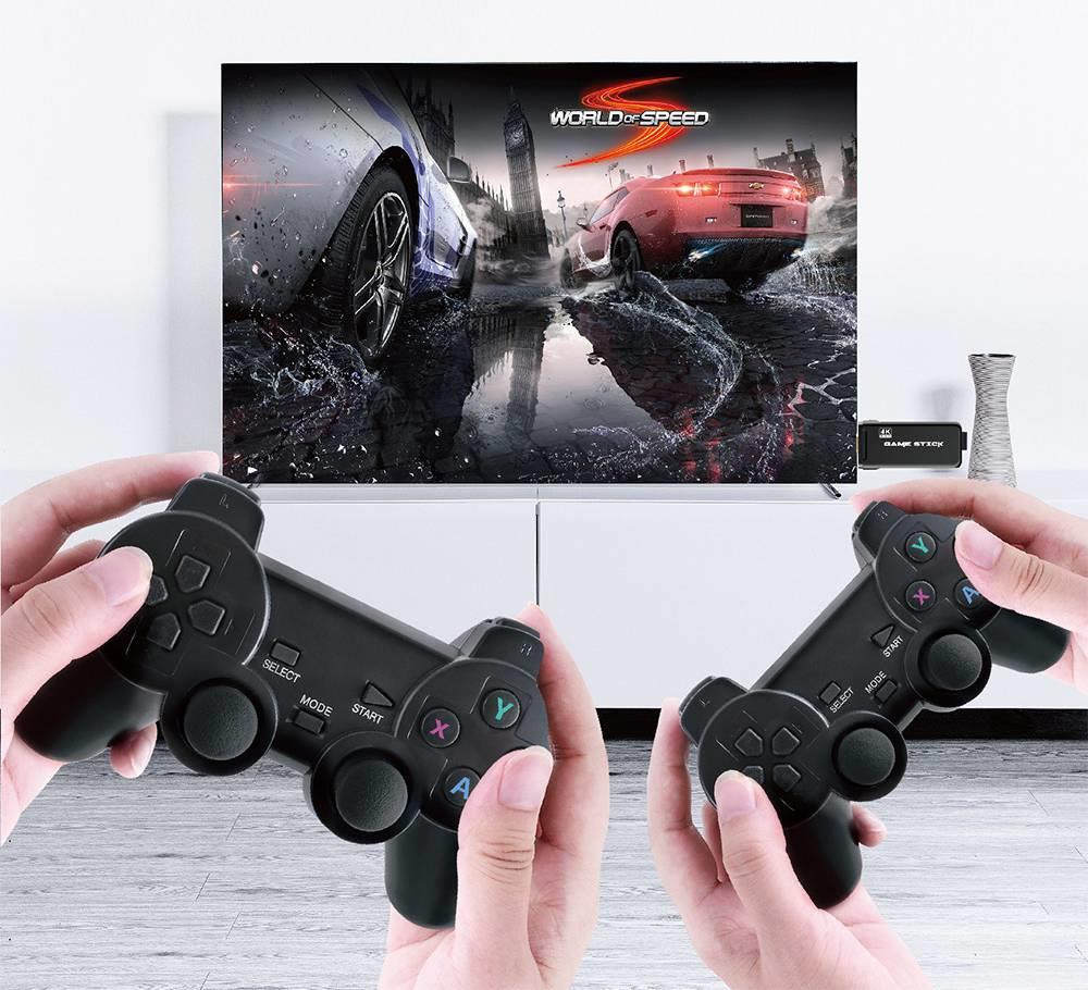 Refurbished PS3000 64GB 4K Gaming Stick with Dual Wireless GamepadS 10000+ Games Pre-installed
