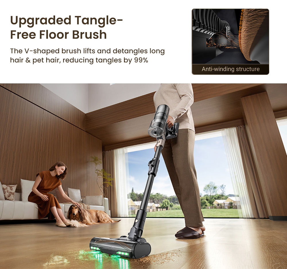 Refurbished Proscenic P20 OnePass Cordless Vacuum Cleaner, 70000Pa Suction, 70-Min Runtime, 680W Brushless Motor, 180° Bendable Tube, Wet & Dry Cleaning with Extra Water Tank