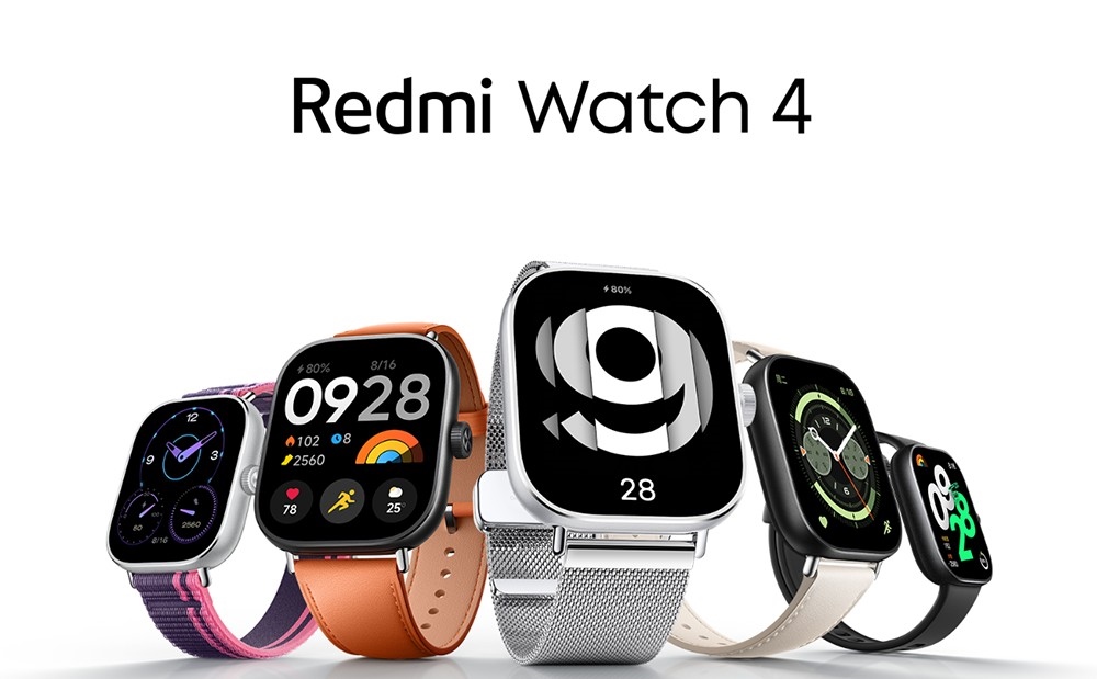 Refurbished Redmi Watch 4, 1.97'' AMOLED Screen, Bluetooth Calling, Health Monitoring, 150+ Sport Modes, NFC, Chinese Version - Black
