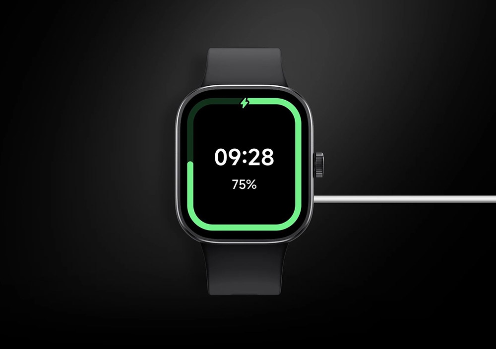 Refurbished Redmi Watch 4, 1.97'' AMOLED Screen, Bluetooth Calling, Health Monitoring, 150+ Sport Modes, NFC, Chinese Version - Black