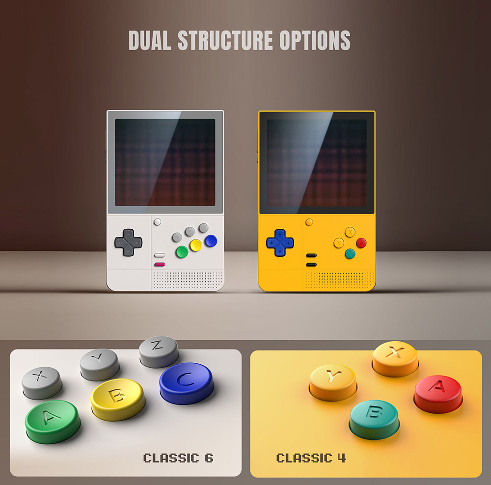 Retroid Pocket Classic Android 14 Game Console, 3.92 inch 1240*1080 AMOLED Screen, 6GB RAM 128GB Storage, WiFi 5 Bluetooth 5.1, 5000mAh Battery - Blue