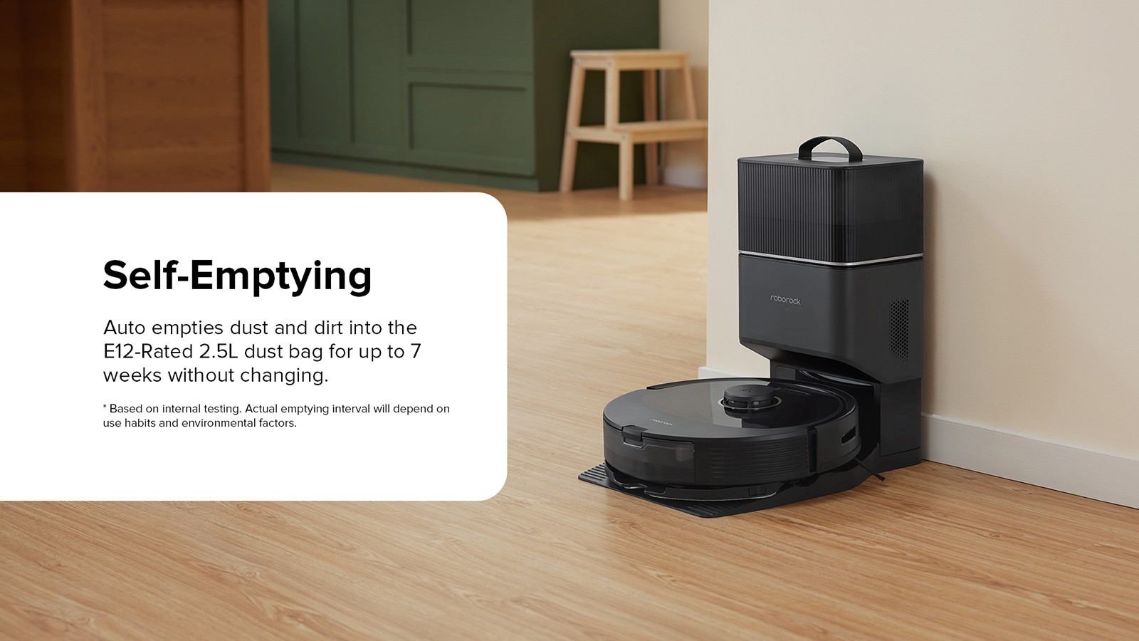 Roborock Q8 Max+ Robot Vacuum Cleaner with Auto Empty Dock, 5500Pa Suction, DuoRoller Brush, LDS Navigation