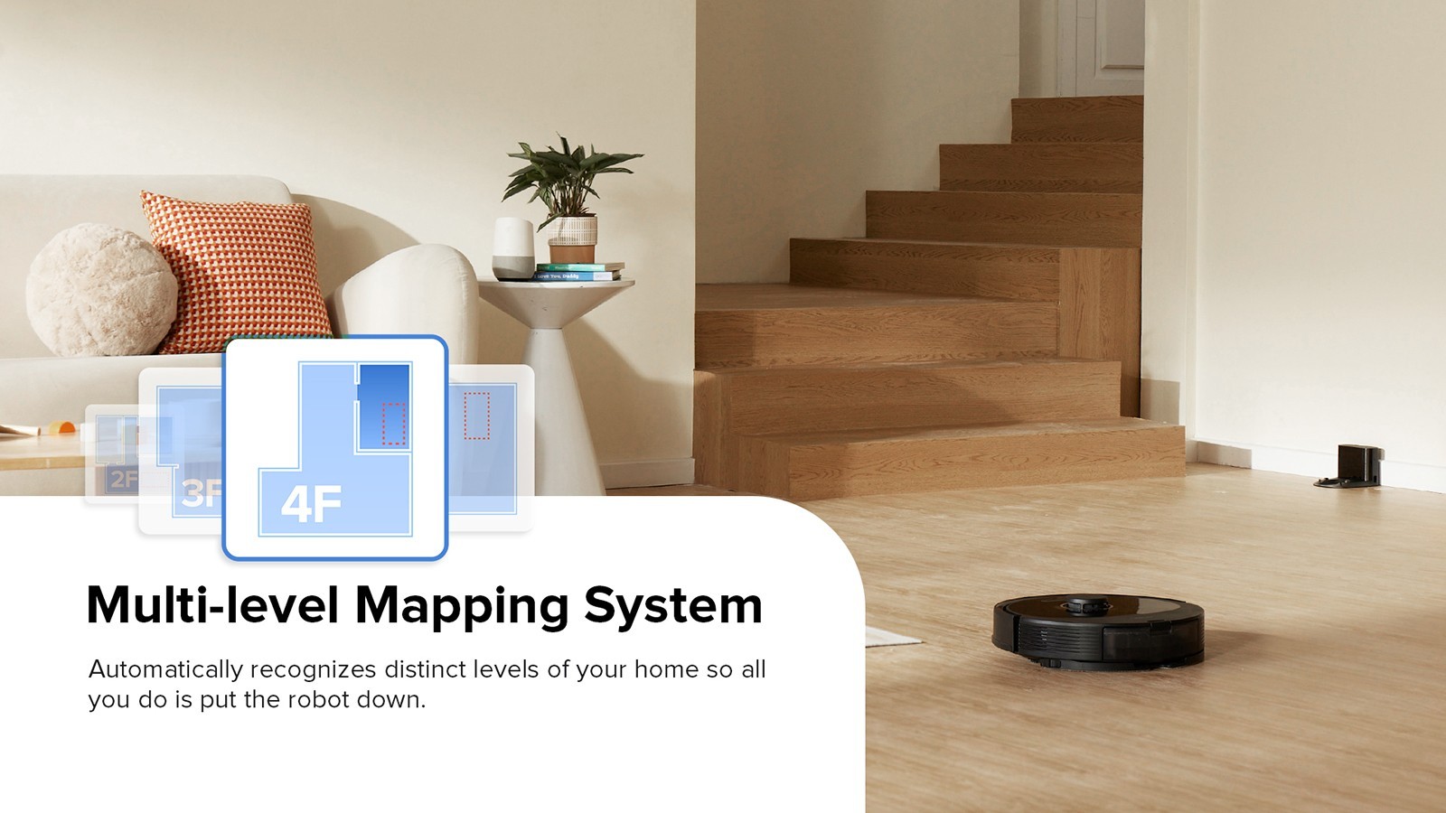Roborock Q8 Max Robot Vacuum Cleaner, 5500Pa Suction, DuoRoller Brush, LDS Navigation, 470ml Dustbin, 350ml Water Tank