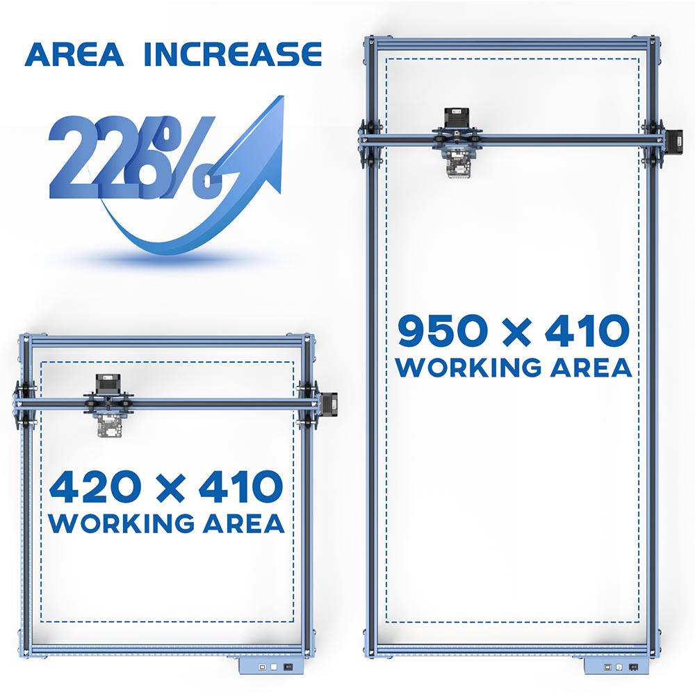 Refurbished SCULPFUN Engraving Area Expansion Kit for S6/S6pro/S9 Laser Engraving Machine