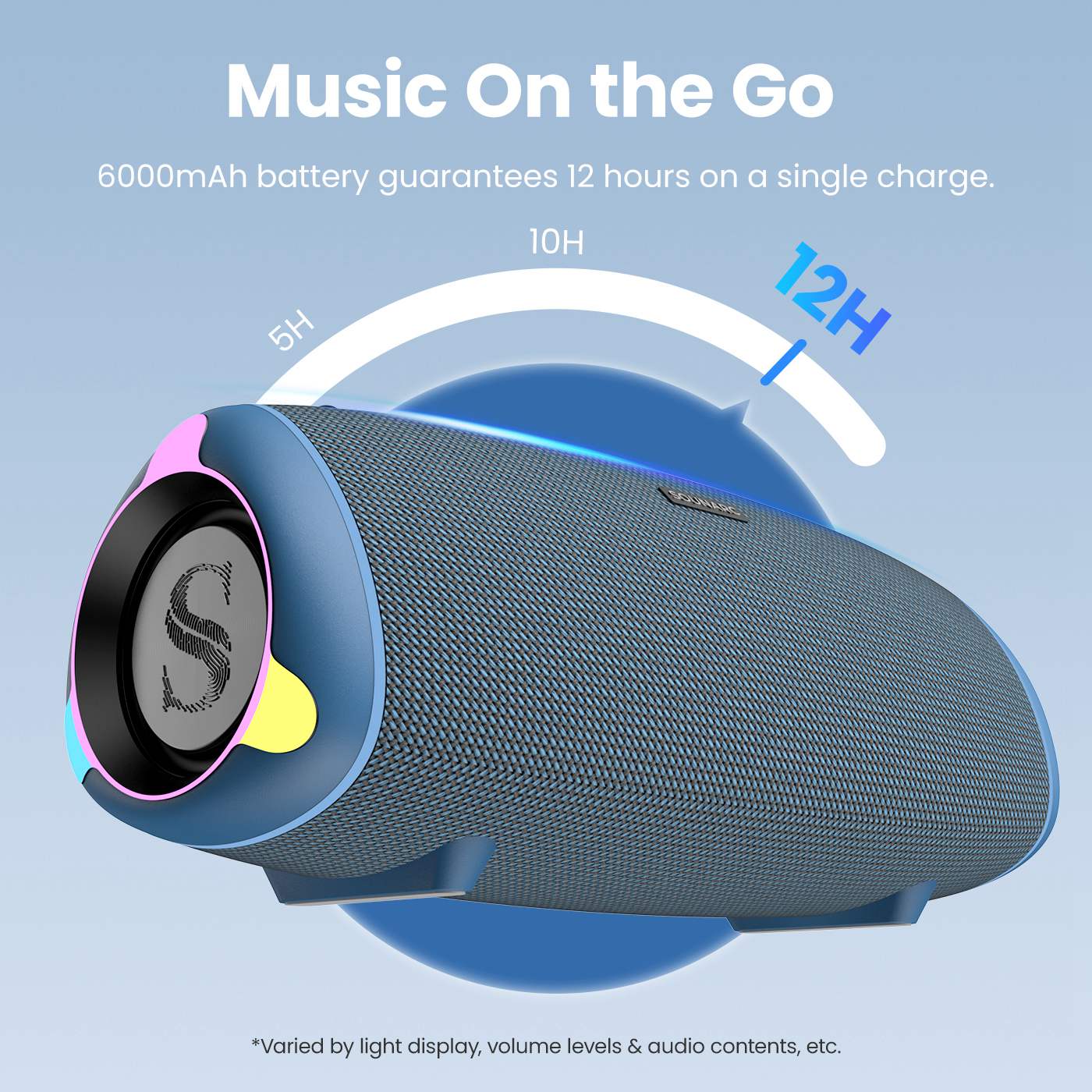 Sounarc R2 Portable Bluetooth Speaker - Blue