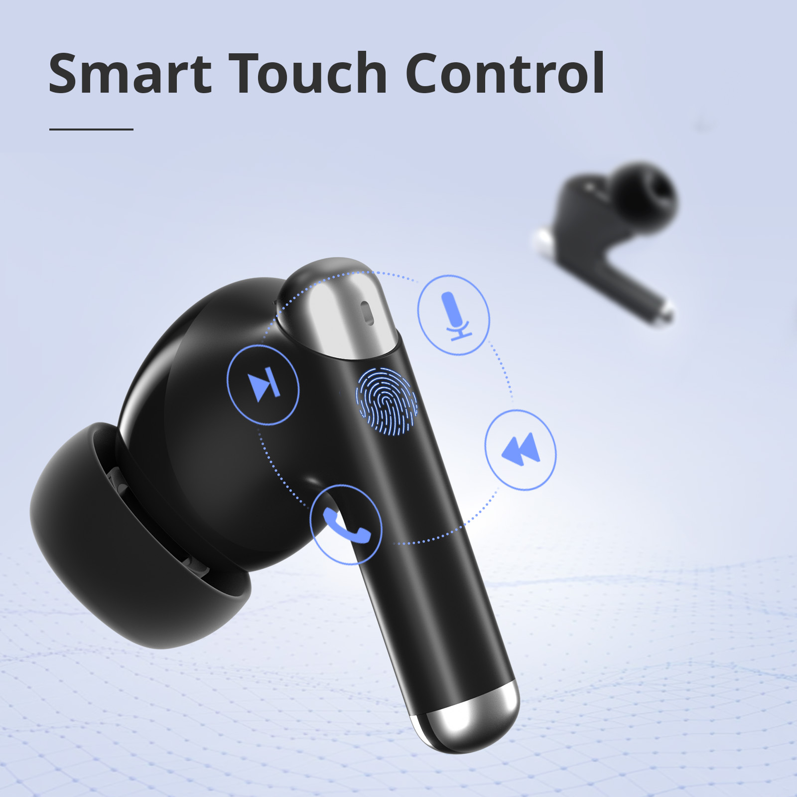 Refurbished Tronsmart Sounfii R4 TWS ENC Call Noise Reduction Earbuds - Black