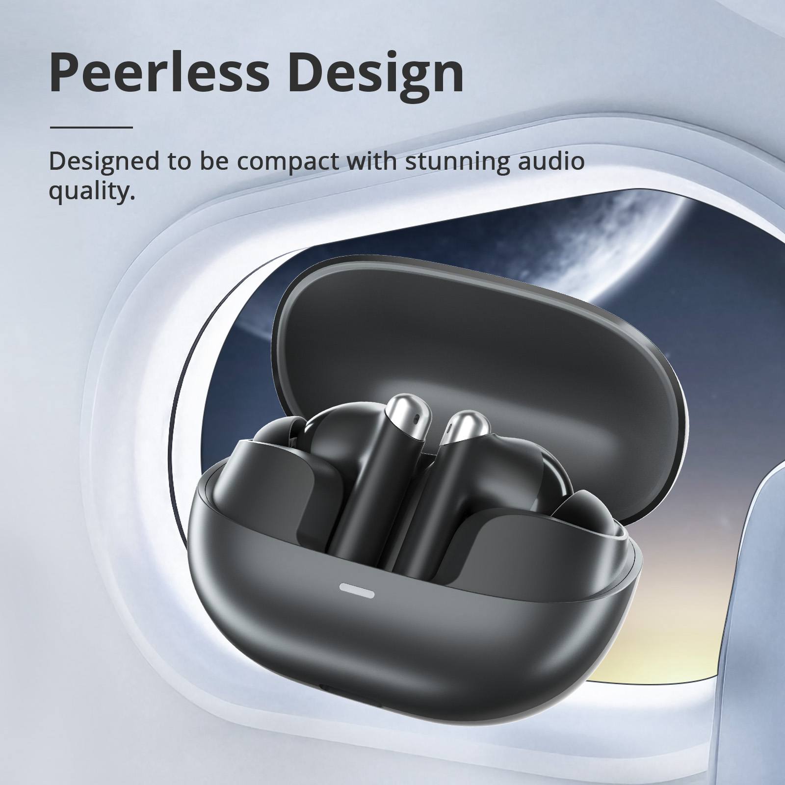 Tronsmart Sounfii R4 TWS ENC Call Noise Reduction Earphones - Black