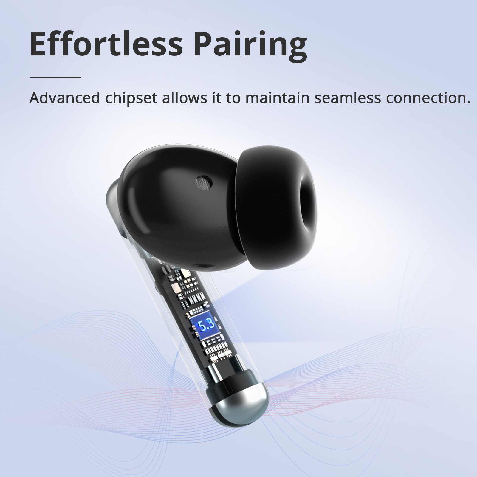Tronsmart Sounfii R4 TWS ENC Call Noise Reduction Earphones - Black