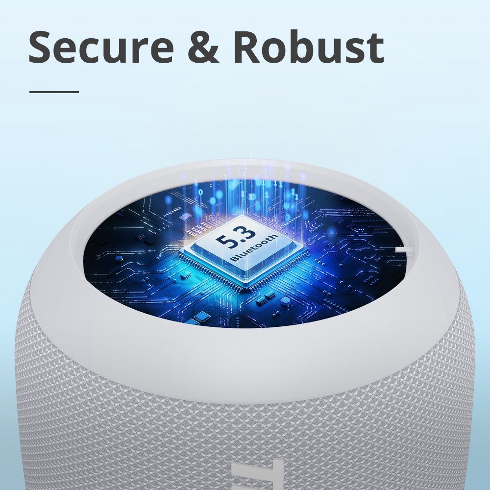 Refurbished Tronsmart T7 Mini 15W Bluetooth Speaker with Light, Waterproof Level 7 - Gray