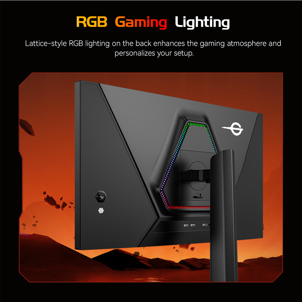 Refurbished TITAN ARMY P276MS Gaming Monitor, 27" QHD 2560×1440 Fast IPS, 275Hz Overclock, 1ms MPRT, HDR1000 1200nits, FreeSync, Game Plus & 15 Scenario Modes, PBP & PIP Split-screen Mode, Low Blue Light & Flicker-Free, Adjustable Tilt Stand