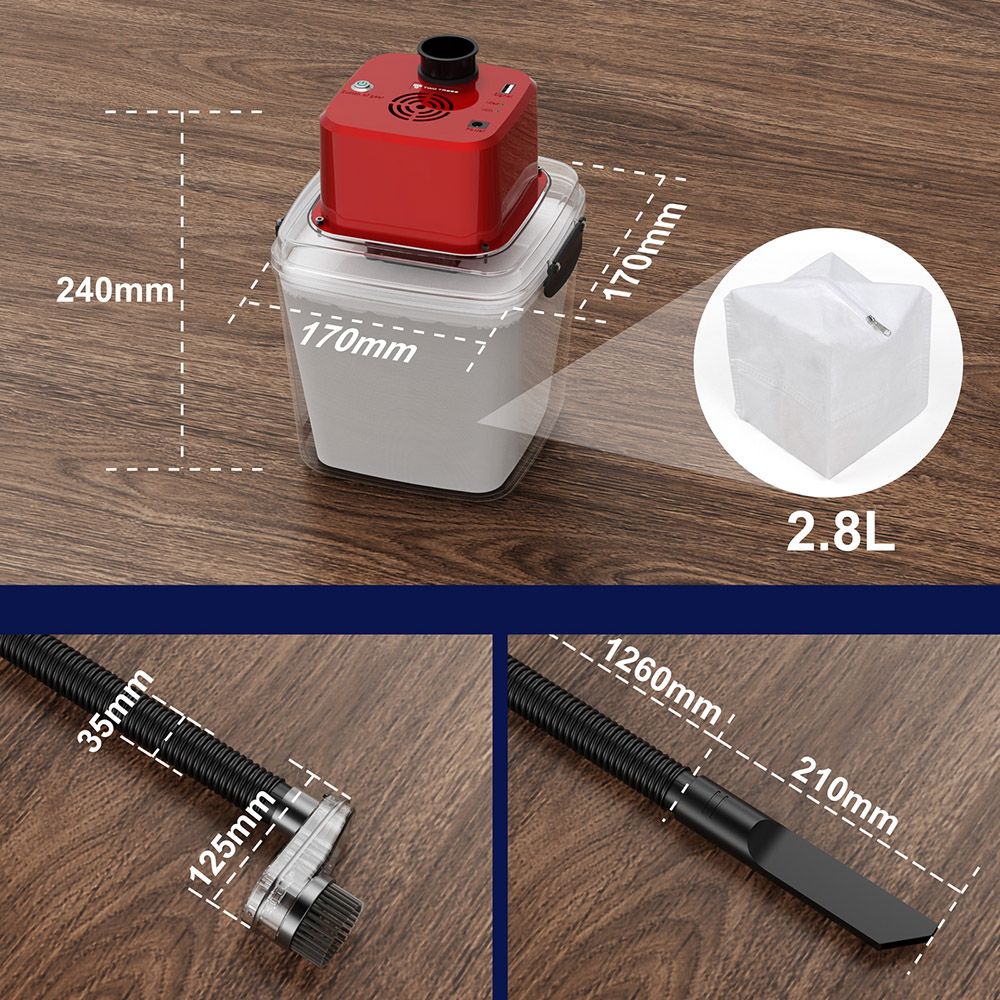 TWO TREES CNC Vacuum Cleaner for 775/500W Spindle Motor, for TTC 450/TTC 450 Pro Engraving Machine