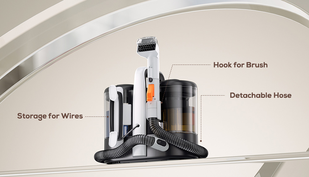 Refurbished Teendow C5 Carpet Cleaner Vacuum, 11KPa Powerful Suction, ≤80dB Low Noise, 1500ml Large Water Tank Capacity