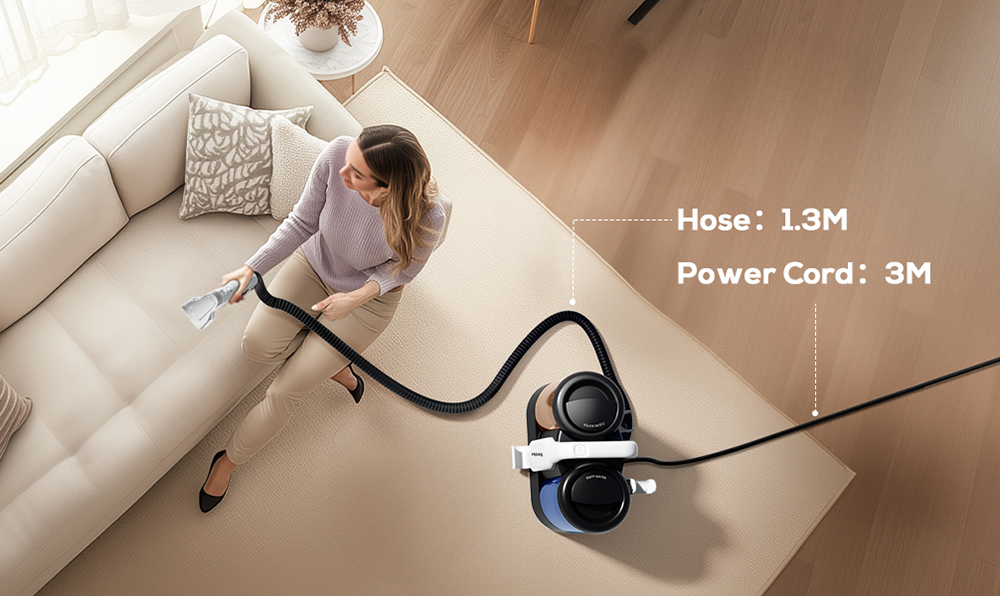 Refurbished Teendow C5 Carpet Cleaner Vacuum, 11KPa Powerful Suction, ≤80dB Low Noise, 1500ml Large Water Tank Capacity