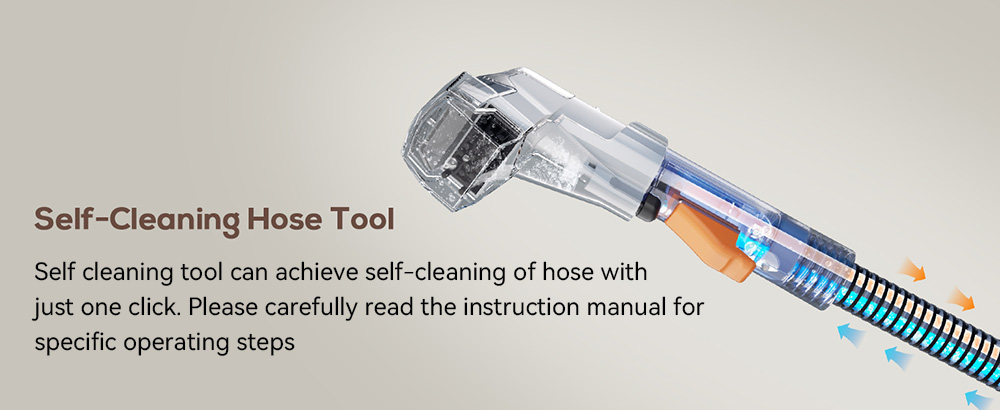 Refurbished Teendow C5 Carpet Cleaner Vacuum, 11KPa Powerful Suction, ≤80dB Low Noise, 1500ml Large Water Tank Capacity