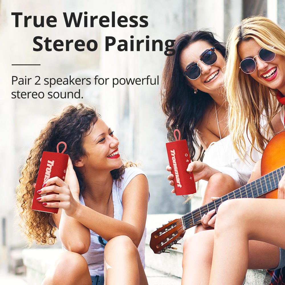Tronsmart Trip Portable Bluetooth 5.0 Speaker with 10W IPX6 Waterproof red