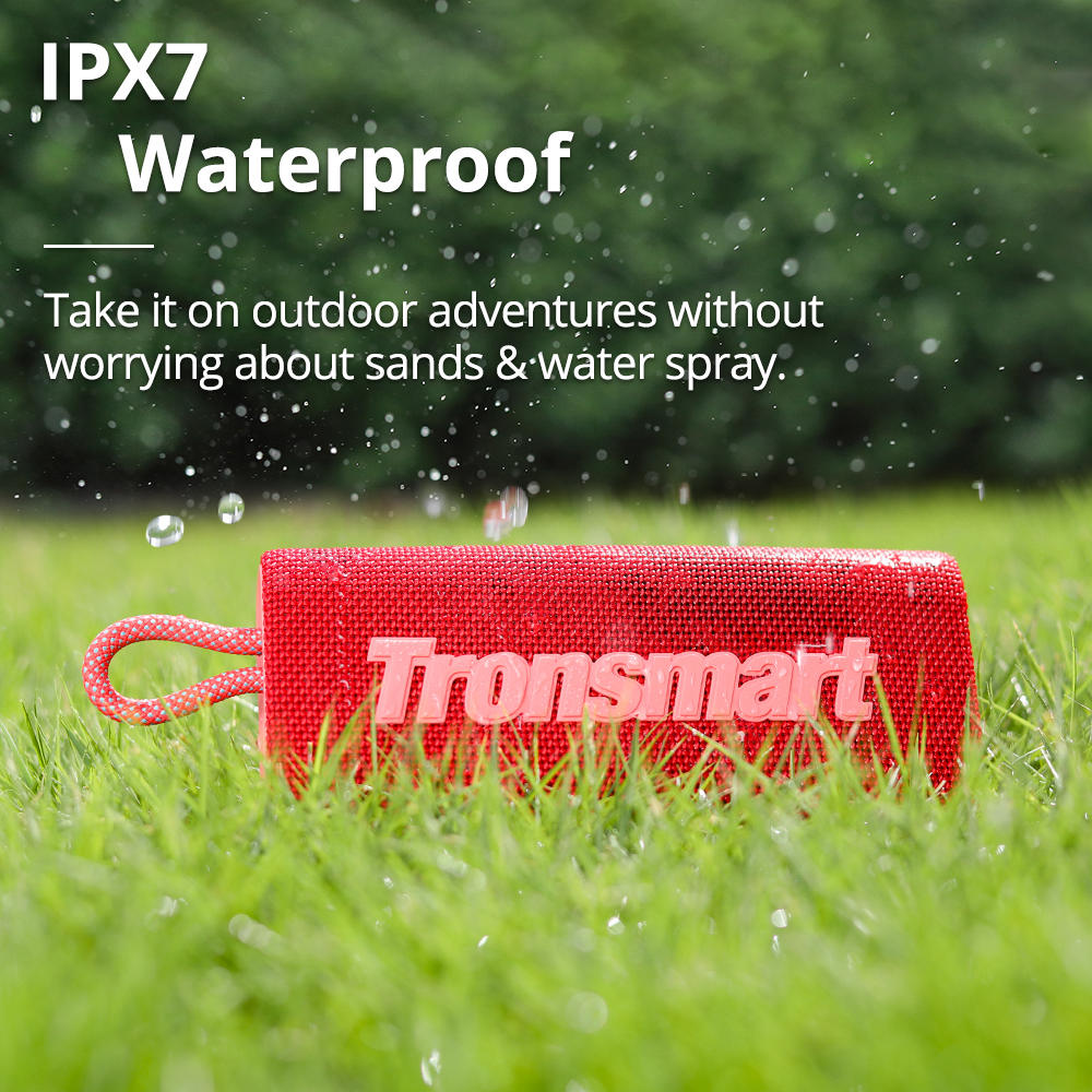 Tronsmart Trip Portable Bluetooth 5.0 Speaker with 10W IPX6 Waterproof red