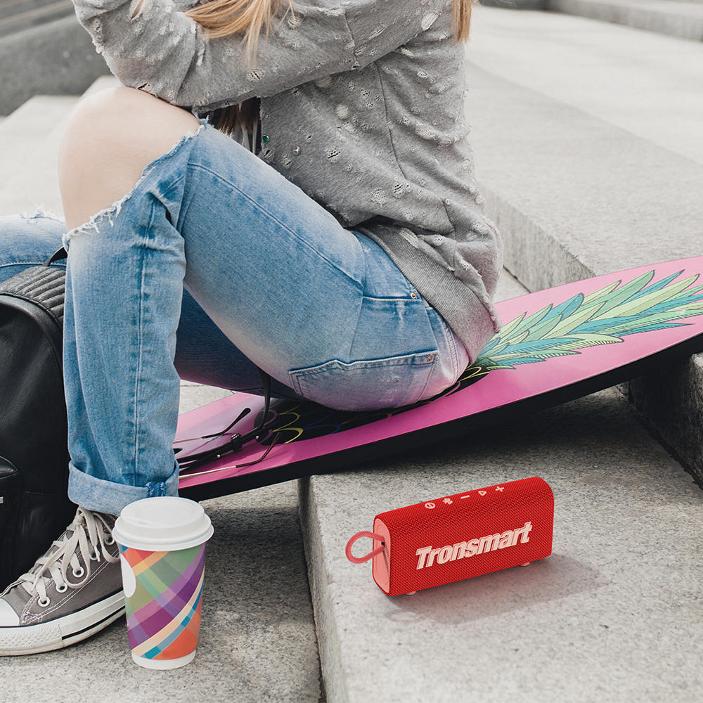 Tronsmart Trip Portable Bluetooth 5.0 Speaker with 10W IPX6 Waterproof red