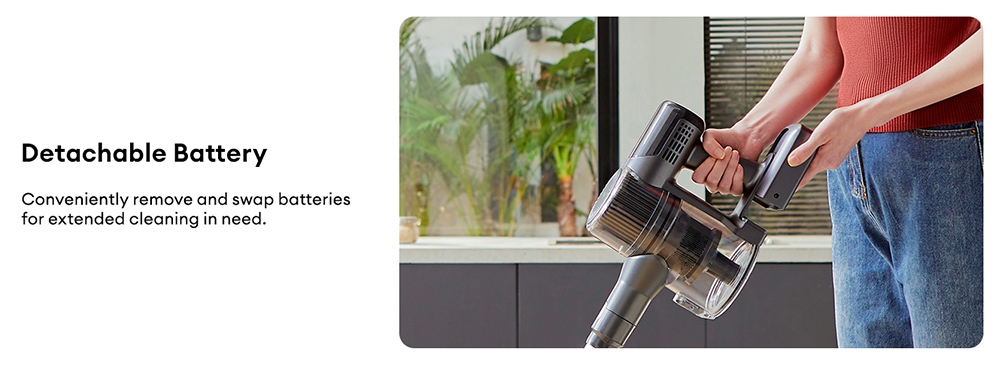 Ultenic U12 Vesla Cordless Vacuum Cleaner, 40KPa Suction, 450W Motor, 1L Dust Box, Up to 45 Mins Runtime