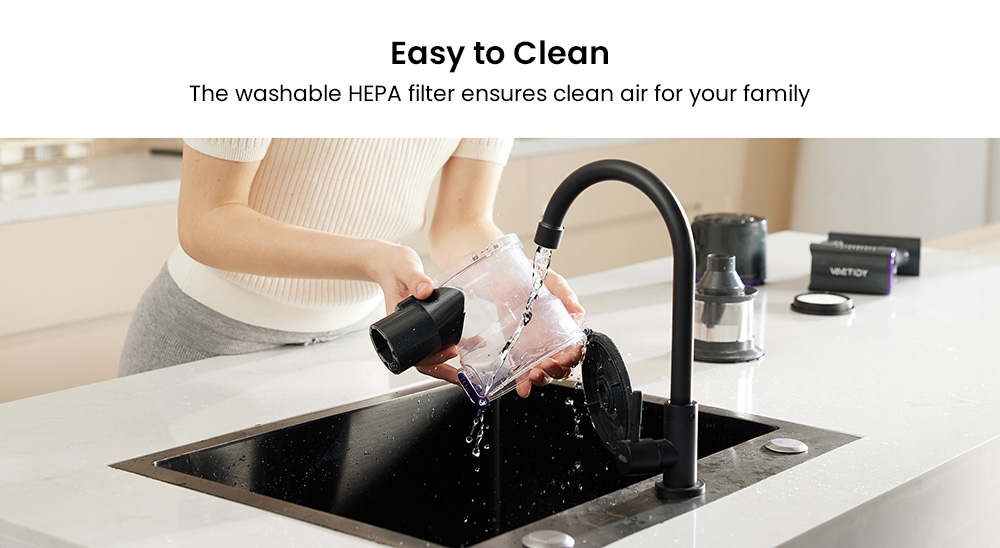 Vactidy V8 Pro Cordless Vacuum Cleaner, 25kPa Powerful Suction, Cyclonic Filtration System, 500ml Dust Cup, LED Touch Display, 180° Rotatable Brush Head, 35min Runtime, Self-Standing Design - EU Plug