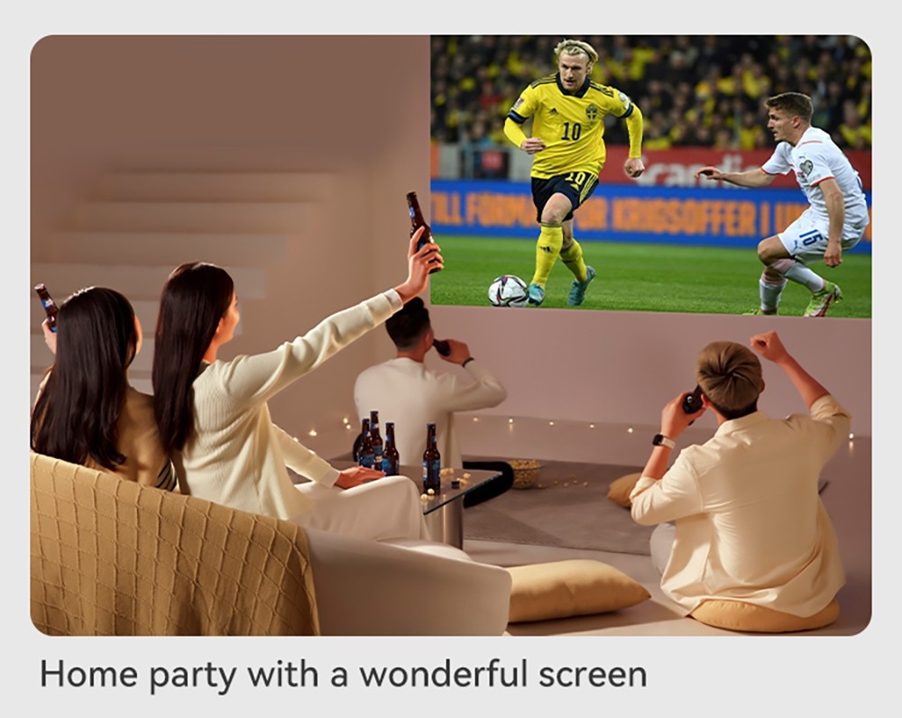 WANBO Mini Pro Projector, Android 9.0, Four-point Keystone Correction - EU Plug
