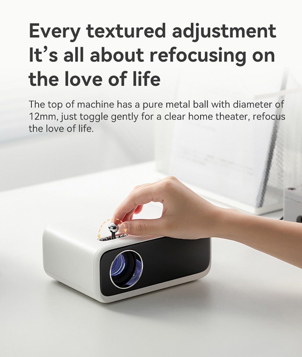 WANBO Mini Pro Projector, Android 9.0, Four-point Keystone Correction - EU Plug