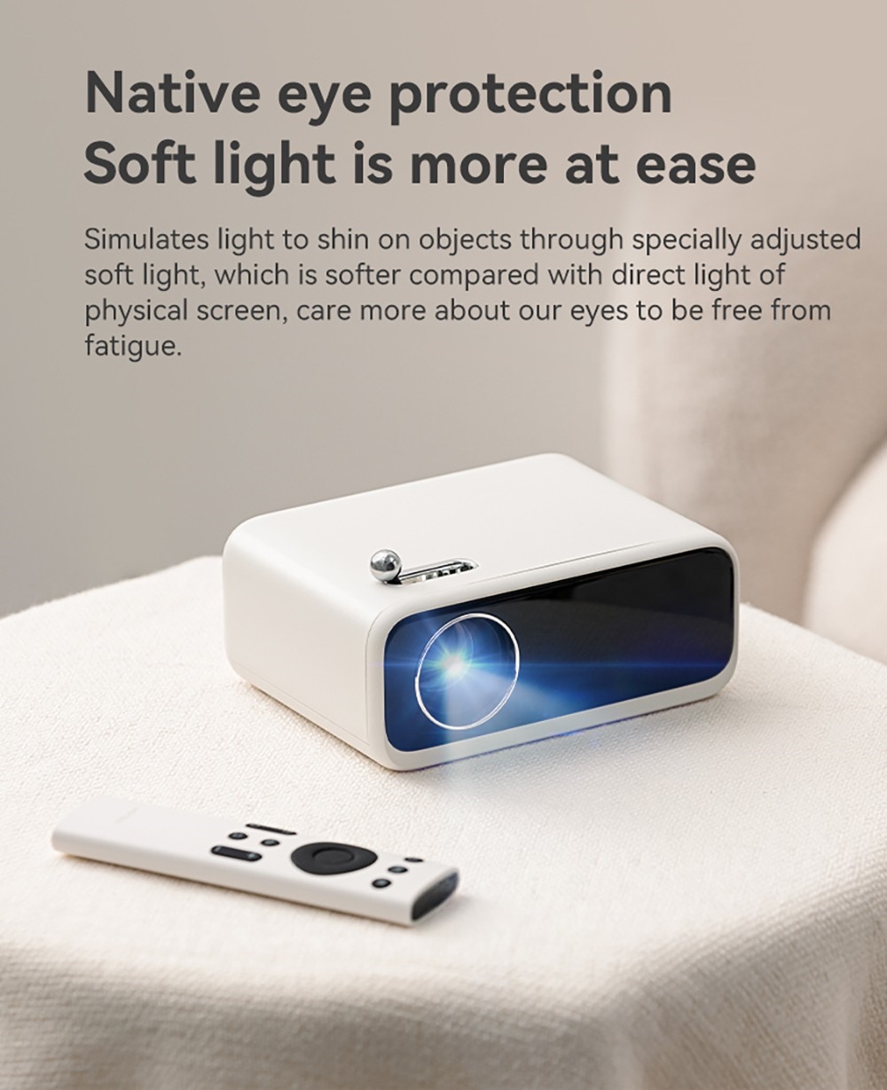 WANBO Mini Pro Projector, Android 9.0, Four-point Keystone Correction - EU Plug