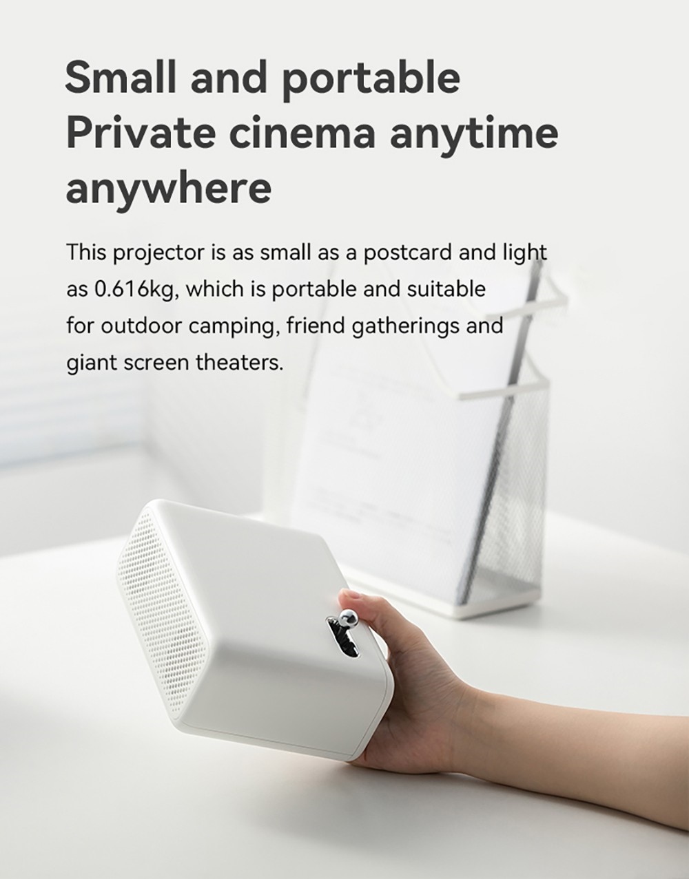 WANBO Mini Pro Projector, Android 9.0, Four-point Keystone Correction - EU Plug