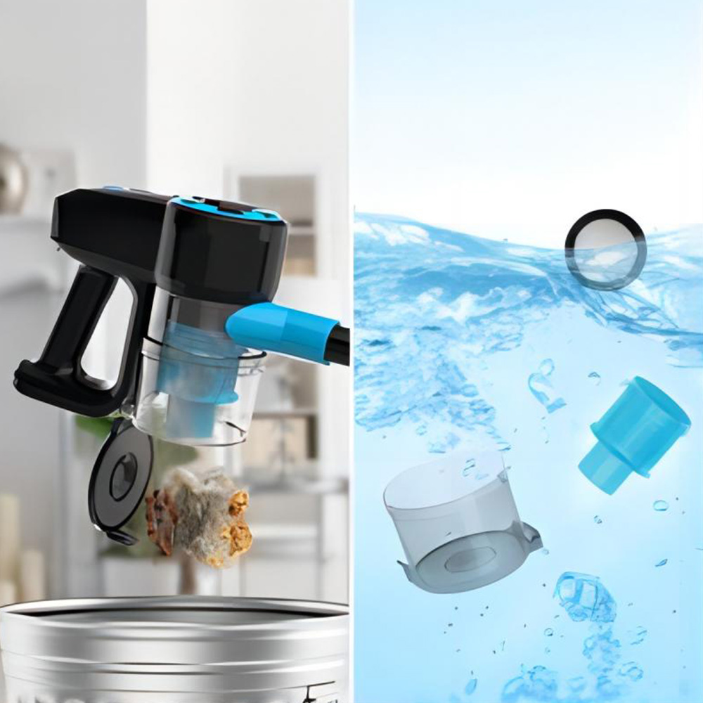 Refurbished YISORA N3 Cordless Vacuum Cleaner, 17kPa Powerful Suction, 0.7L Dust Cup, 40min Runtime, 2200mAh Capacity, 70dB Noise Level, Light Blue