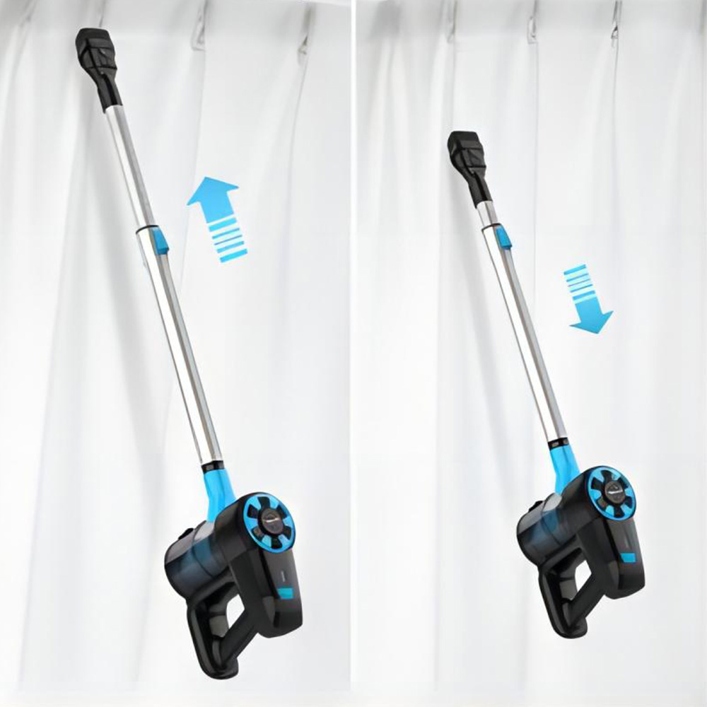 Refurbished YISORA N3 Cordless Vacuum Cleaner, 17kPa Powerful Suction, 0.7L Dust Cup, 40min Runtime, 2200mAh Capacity, 70dB Noise Level, Light Blue