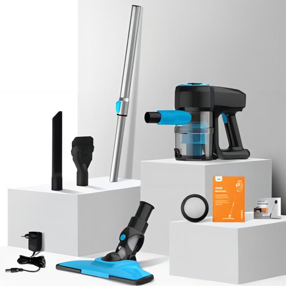 Refurbished YISORA N3 Cordless Vacuum Cleaner, 17kPa Powerful Suction, 0.7L Dust Cup, 40min Runtime, 2200mAh Capacity, 70dB Noise Level, Light Blue