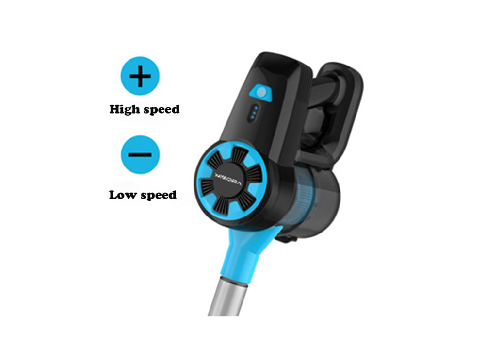 Refurbished YISORA N3 Cordless Vacuum Cleaner, 17kPa Powerful Suction, 0.7L Dust Cup, 40min Runtime, 2200mAh Capacity, 70dB Noise Level, Light Blue